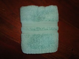 VINTAGE RALPH LAUREN TURQUOISE (1PC) HAND TOWEL 15 X 27 MADE IN USA 2