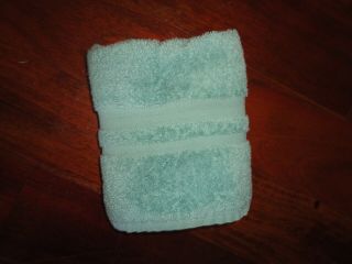 VINTAGE RALPH LAUREN TURQUOISE (1PC) HAND TOWEL 15 X 27 MADE IN USA 3