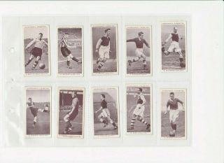 Full Set Of 50 Association Footballers,  A Series Cards From Churchman 1938.