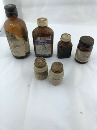 Vintage Antique Glass Medicine Bottles