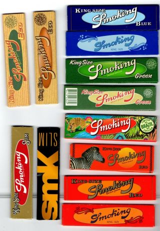 12 Different - Smoking Brand - Cigarette Rolling Papers