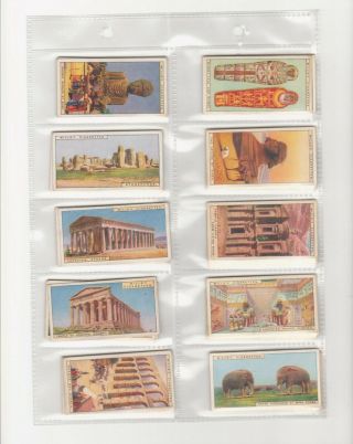 Full Set Of 50 Wonders Of The Past Cards From Wills 1926