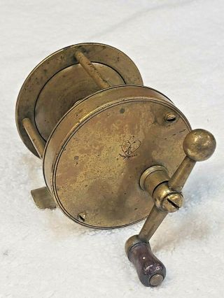 Small Abbey & Imbrie Ball Handle Reel With Heart Shape Logo,  Rem.  Cap,  Patina