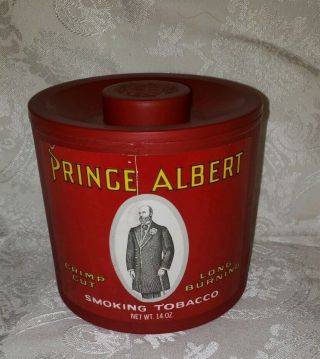 Prince Albert 14 Oz.  Pipe Tobacco Plastic Can,  Empty
