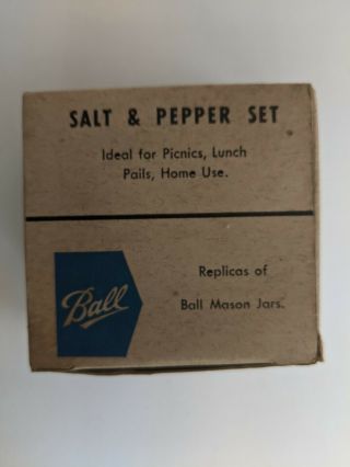 Vintage Ball Mason Jar Salt & Pepper Set With Box