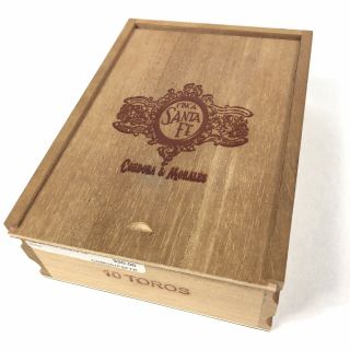 Cordora & Morales Small Wooden Slide Empty Cigar Box