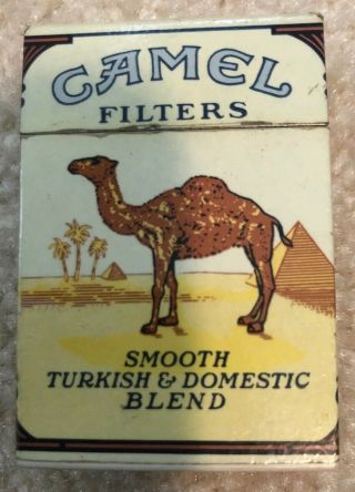 Vintage Camel Filters Cigarette Pack Butane Lighter - 2 - 1/4” X 1 - 1/2” Great Cond