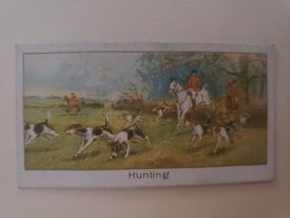 Turf Cigarettes,  1925 Sports Records 2nd Series 38 Fox Hunting (g) 95yrs Old