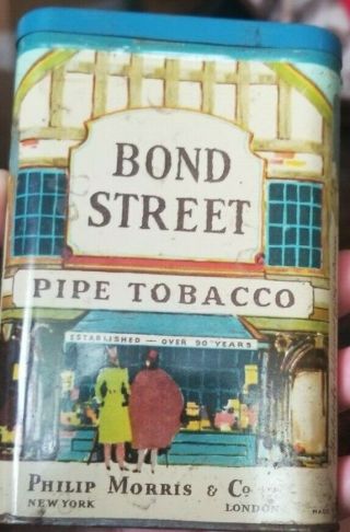 Vintage Bond Street & Kentucky Club Pipe Tobacco Tin