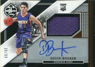 2015 - 16 Limited Rookie Jersey Autographs 13 Devin Booker