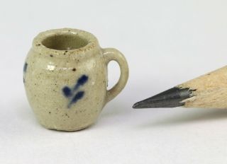 Jane Graber Stoneware Mug,  1985,  Dollhouse Miniature,  Igma Artisan,  Pottery 1:12