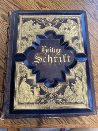 Antique German Bible Die Bibel Heilige Schrift Old & - Martin Luther - 1803