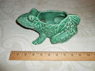 Vintage Mccoy Art Pottery Large Frog Planter Flower Pot Vase Figure Fine 9 "