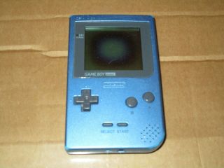 Vintage Nintendo Game Boy Pocket Mgb - 001 Handheld Console Blue Repair Parts