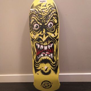 Santa Cruz Rob Roskopp Face Skateboard Deck Yellow Anniversary " 30 F Ckin Years "