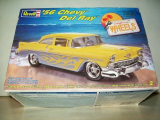 Vintage 2005 Revell 56 Chevy Del Ray Car Model Kit.  Box.  Instruct.  Decals.  1/25.  Nr