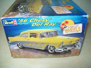 Vintage 2005 Revell 56 Chevy Del Ray Car Model Kit.  Box.  Instruct.  Decals.  1/25.  NR 3