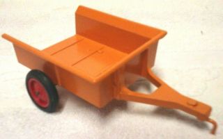Vintage Minneapolis Moline Ertl Tractor Wagon Trailer 1/16 Farm Toy 6 1/2 In