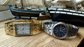 Mens Rare Vintage Seiko Watch And Pulsar X2 Joblot Spares Repair