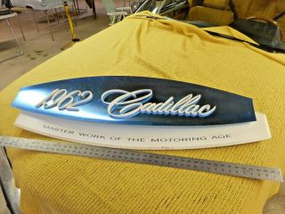 1962,  1960 ?,  1966 ? Cadillac Dealer Showroom Sign,  Extra Large 46 X 15,  15 Lbs