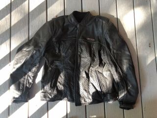 Harley Davidson Men’s (xl) Fxrg Leather Motorcycle Jacket