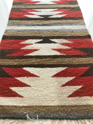 Antique Vintage Authentic Navajo Native American Rug Saddle Blanket Weaving
