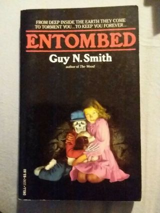 Entombed Guy N.  Smith Vintage Horror Paperback Dell 1982