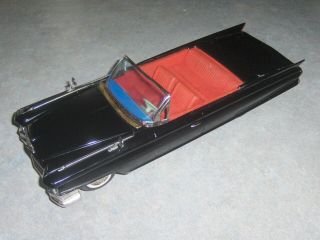 1961 Bandai Japan Tin Plate Cadillac Special Convertible Friction 17 " Red Seats.