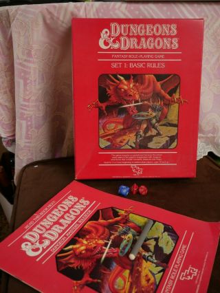 Vintage D&d Dungeons & Dragons Basic Rules Set 1 1101