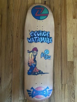 Vintage Nos 1991 Z Flex Skateboards Z Skates George Watanabe Everslick Deck