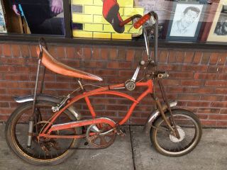Vintage Schwinn Stingray Orange Krate Muscle Bike Survivor