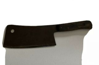Large Vintage 15” Long Meat Cleaver 9” Heavy Blade