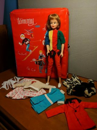 Vintage Ideal Grown Up Tammy Doll T - 12 E,  Clothes And Tlc Doll Case