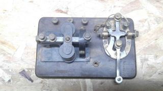 Vintage J.  H.  Bunnell & Son Telegraph Key & Signal Electric Mfg.  Co.  Sounder