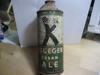 Vintage Krueger Cream Ale,  16 Oz/half Quart Cone Top Beer Can,  Hard To Find