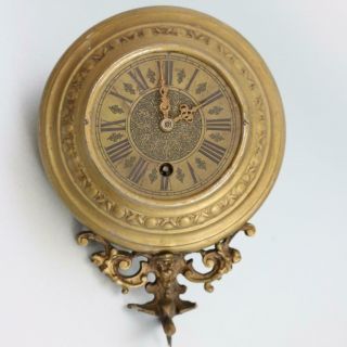 Rare Antique Mystery Swinger Clock Movement Only Part But Seems To Tick Over