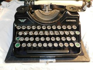 Continental Wanderer - Werke Portable Typewriter German Antique