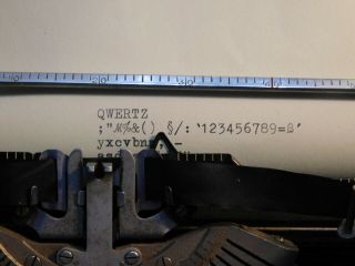 Continental Wanderer - werke Portable Typewriter German Antique 3