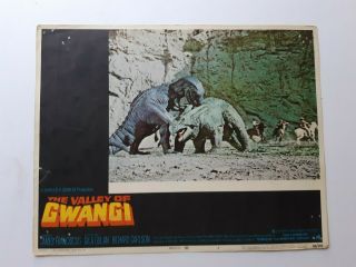 Vintage Lobby Card Horror 11x14 Movie The Valley Of Gwangi 1969