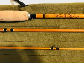 South Bend / Cross (double Built) Bamboo Fly Rod 8.  5ft,  3 Piece,  Model 155