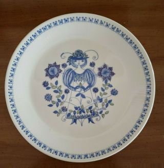 Vintage Figgjo Norway Turi Design Lotte Round 10 1/4 " Plate Cond