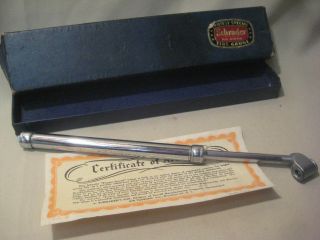 Vintage Schrader Tire Gauge No 6106b Made In Usa With Box 12 " Long