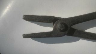 Vintage Champion Blacksmith Tongs Forged Tool 20 " Length