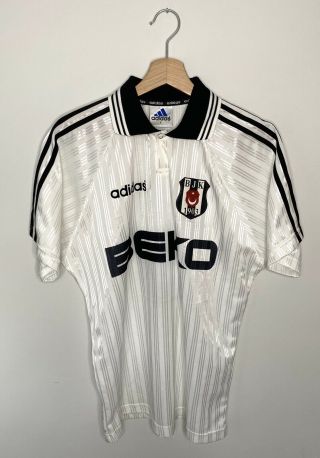 Vintage Besiktas 1997/98 Home Football Shirt Jersey Soccer Beko Adidas Size L