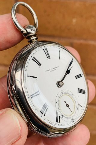 A Gents Early Antique Solid Silver John Forrest,  London Fusee Pocket Watch,  1897