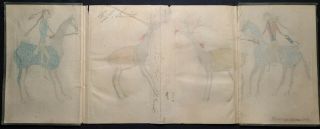 Indian School Ledger Drawing.  1893.