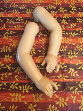 Vintage 35” Patti Playpal Type Or Companion Doll Flanged Replacement Arms