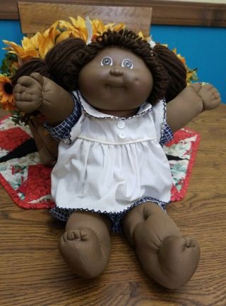 Vintage 1984 African American Girl Cabbage Patch Kids Doll,  Black
