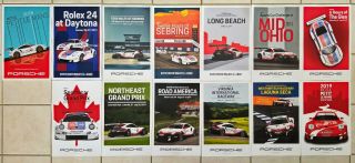 Porsche Factory Team Poster - 911 Rsr Gte Full 2019 Imsa Season