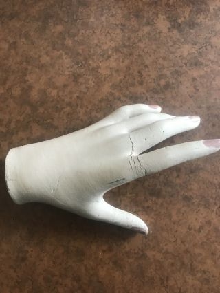 Vintage Mannequin Female Left Hand curved fingers 2